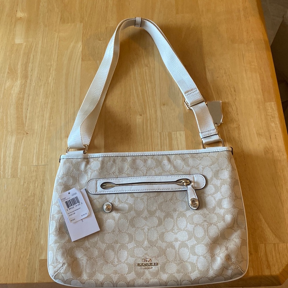 Tan Coach Shoulder Bag